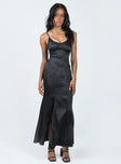 Princess Polly Scoop Neck  Carol Maxi Dress Black