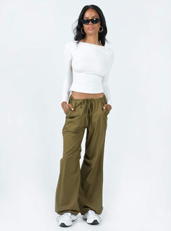 product Princess Polly  Somers Parachute Pant Khaki
