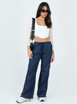 product Princess Polly High Waisted Pants  Clydel Pants Navy