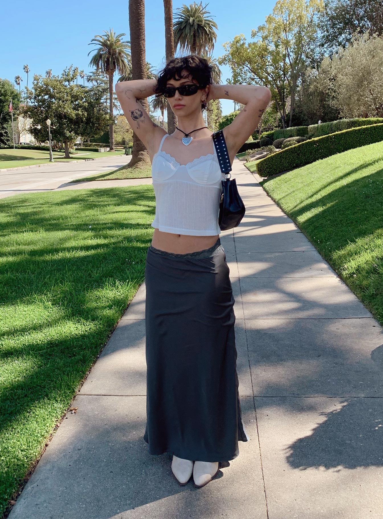 product The Charmaine Maxi Skirt Slate Princess Polly  Maxi 