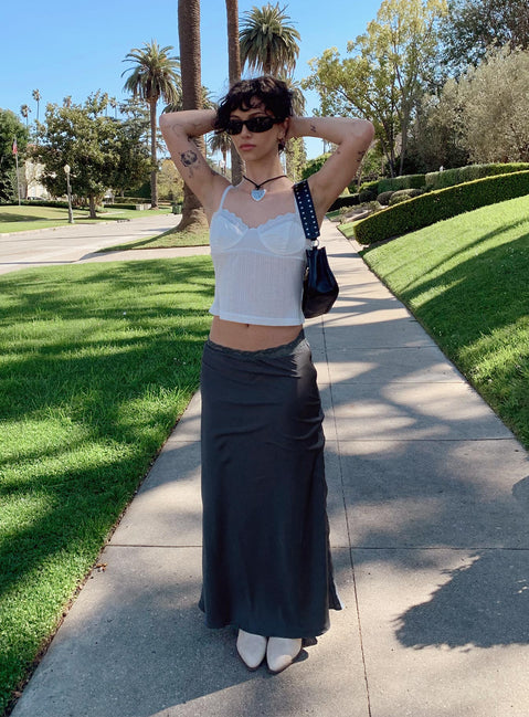 product The Charmaine Maxi Skirt Slate Princess Polly  Maxi 