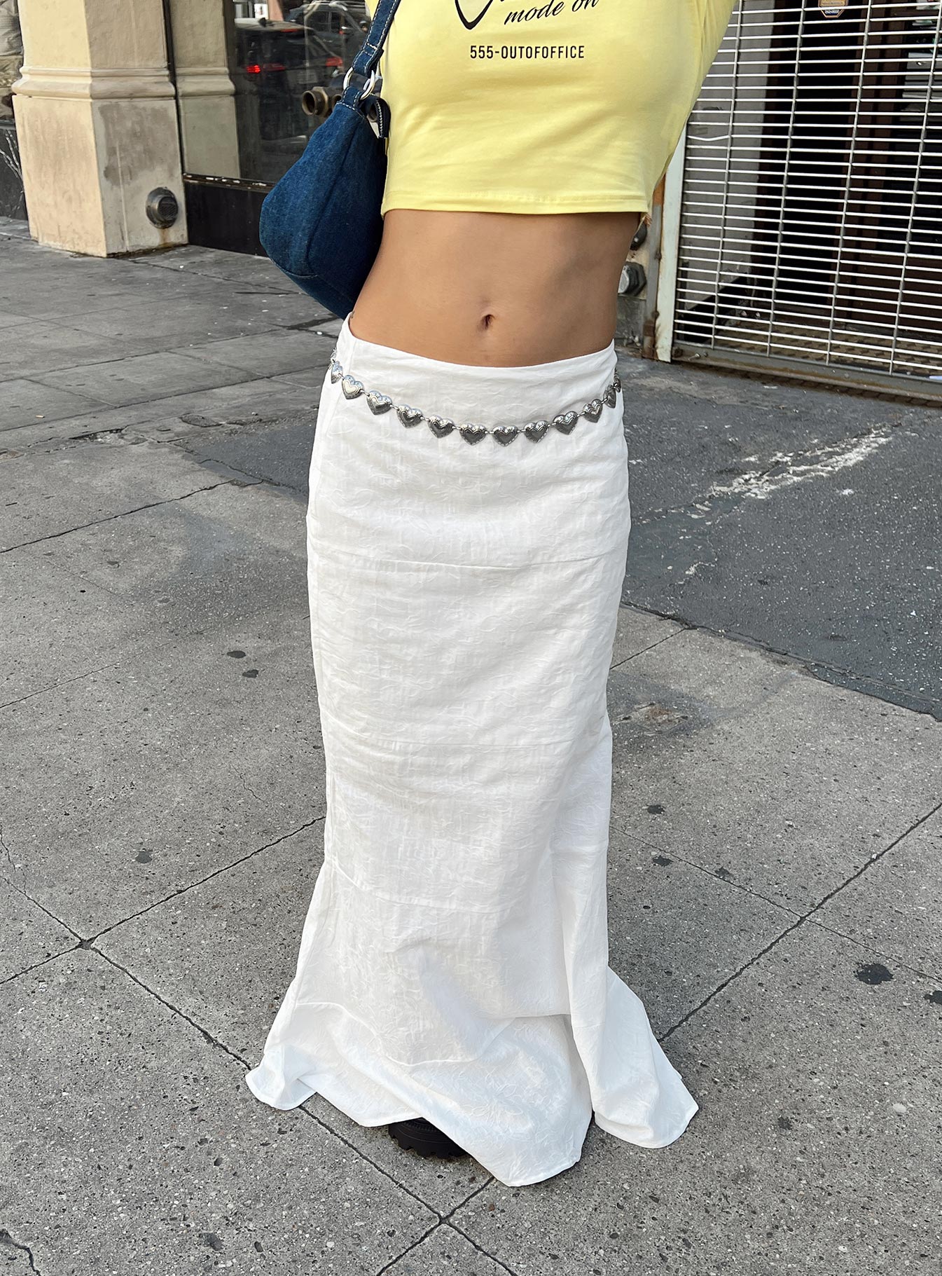 White flowy best sale skirt