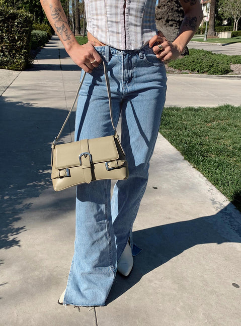 product Princess Polly Mid Rise  Camilu Split Hem Jeans Denim