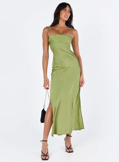 product Princess Polly High Neck  Leyana Maxi Dress Green