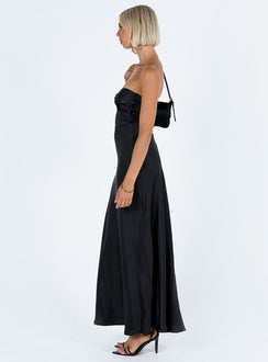 product Princess Polly Asymmetric Neckline  Ahna Maxi Dress Black