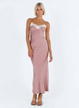 product Princess Polly Sweetheart Neckline  Alexina High Back Maxi Dress Pink