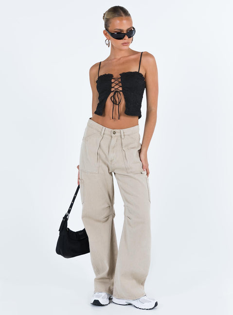 product Princess Polly Sleeveless Sweetheart  Marloe Top Black