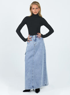 product Princess Polly Full Sleeves High Neck  Savonna Long Sleeve Top Black