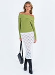 Kaiza Sweater Green Princess Polly  Cropped 