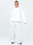 Nimmel Quarter Zip Sweater White Princess Polly  regular 