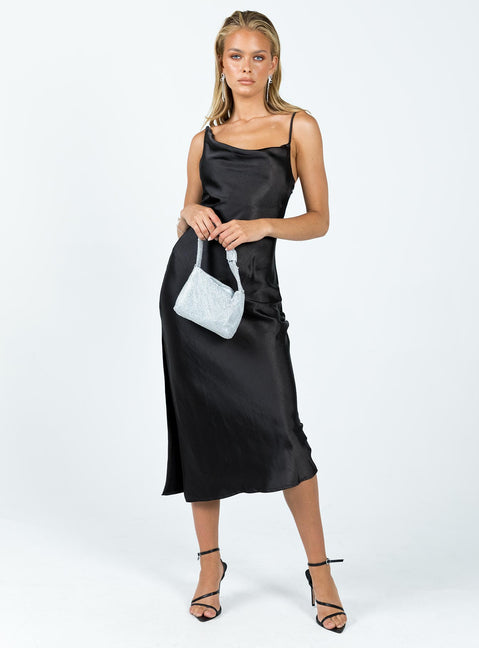 product Princess Polly Crew Neck  Zamora Midi Dress Black