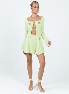 product Princess Polly Full Sleeves Square Neck  Saleya Long Sleeve Top Green