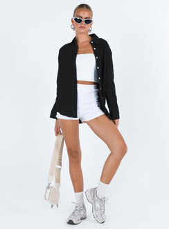 product Princess Polly Sleeveless High Neck  Mahalia Shirt Black