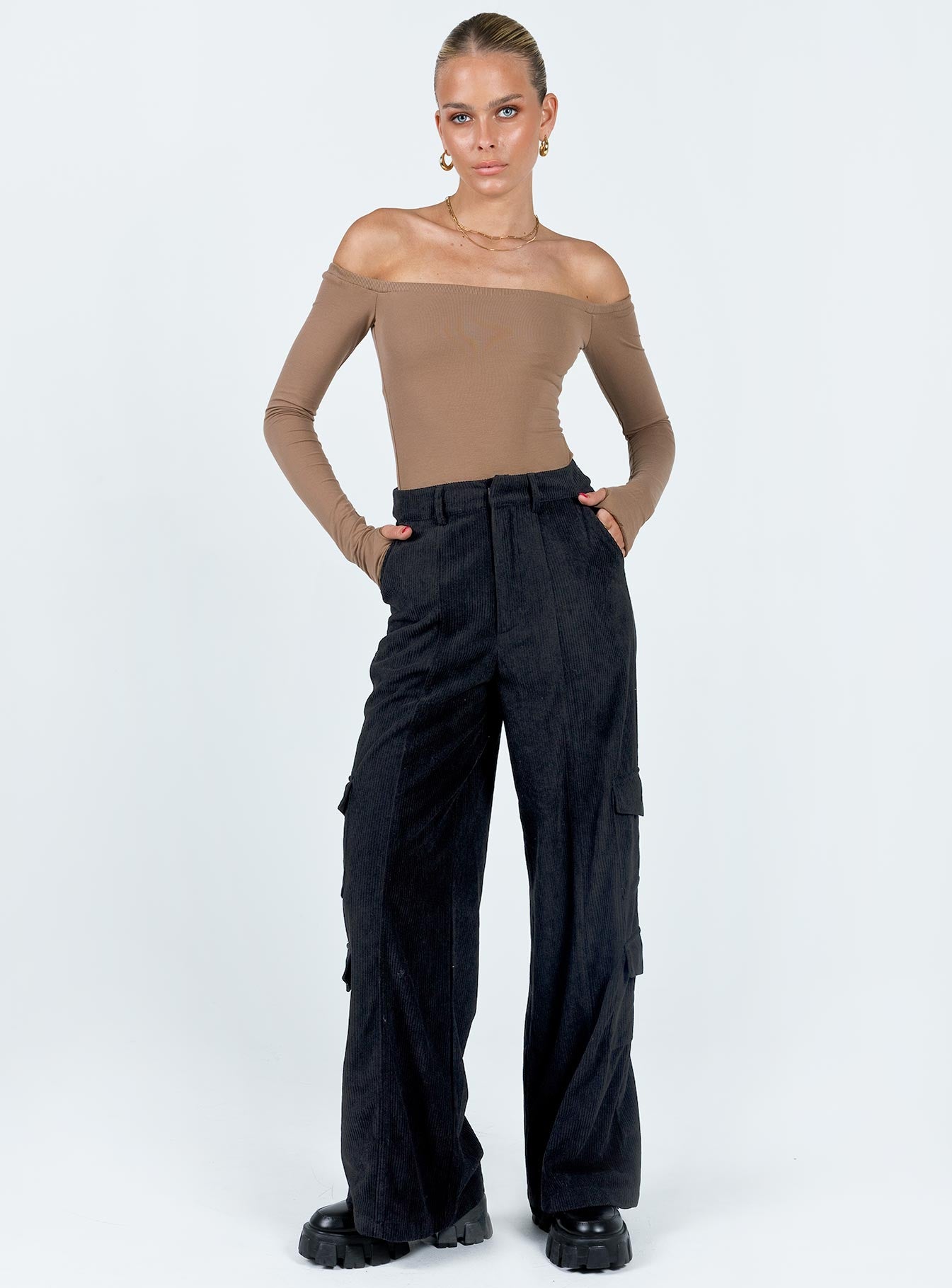 product Princess Polly  Bando Cargo Pants Black