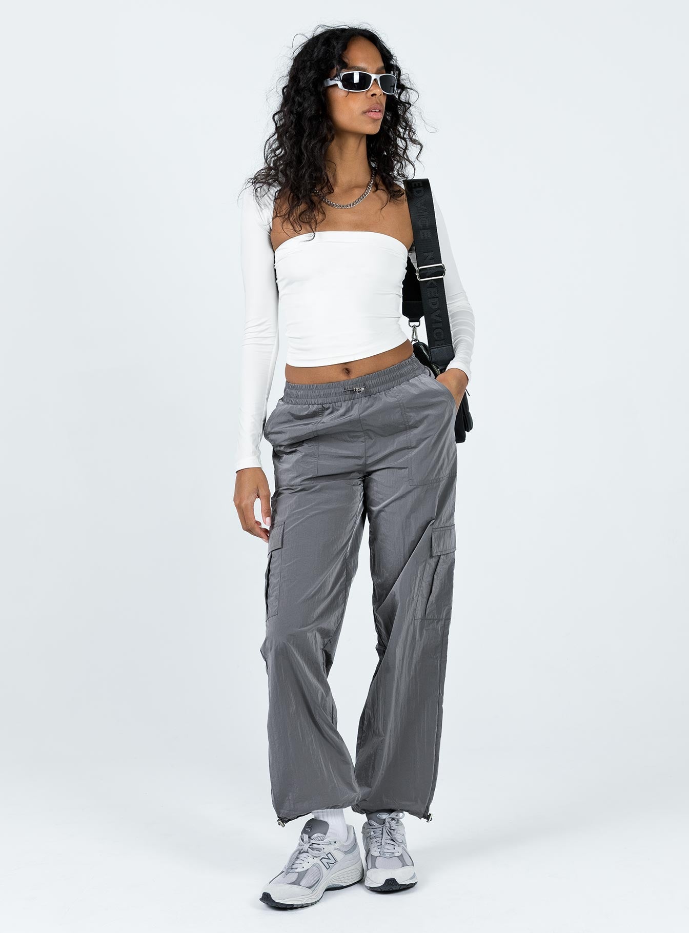 product Princess Polly  Gama Parachute Pants Grey