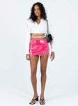 product Princess Polly High Waisted Pants  Hannam Micro Mini Skirt Pink