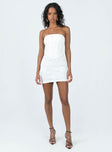 product Princess Polly Square Neck  Brea Strapless Mini Dress White