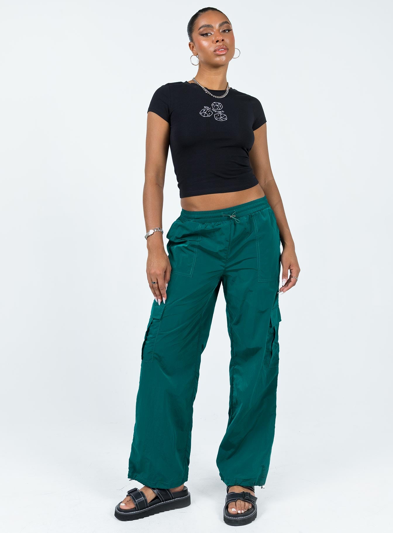 Teal sales cargo pants