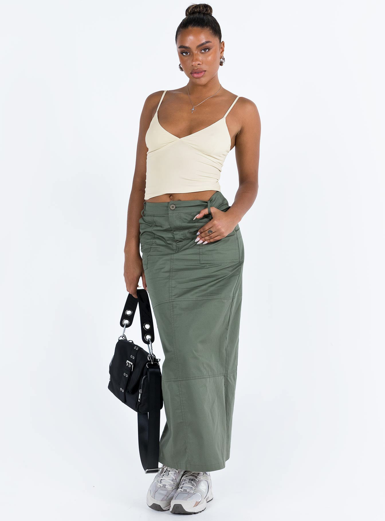 product Princess Polly Sleeveless Plunger  Kazan Cami Ivory