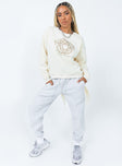 Yosemite Oversized Crewneck Sweatshirt Cream Princess Polly  regular 