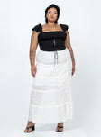 product Sun Down Mid Rise Maxi Skirt Curve White Princess Polly  Maxi 