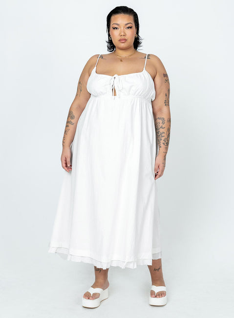 product Princess Polly Crew Neck  Empress Of Love Maxi Dress White Curve