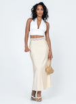 product The Charmaine Maxi Skirt Cream Princess Polly  Mini Skirts 