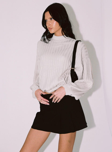 Innerbloom Oversized Sweater Beige Princess Polly  long 