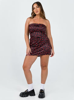 product Chadwick Mini Skirt Black Floral Princess Polly  Mini Skirts 