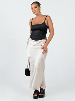 product Haley Maxi Skirt Champagne Princess Polly  Maxi 