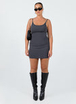 product Princess Polly Asymmetric Neckline  Geary Mini Dress Grey