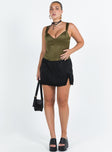 product Princess Polly Sleeveless Asymmetric Neckline  Jennings Top Green