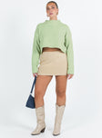 Lorentz Mini Skirt Beige