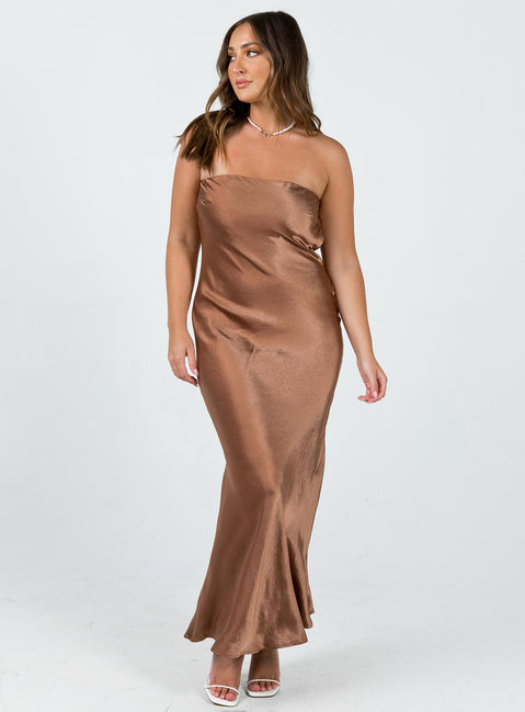 product Princess Polly Crew Neck  Haley Maxi Dress Brown