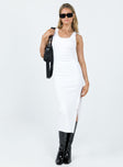 product Princess Polly Crew Neck  Ebony Midi Dress White