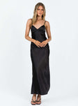 product Princess Polly Asymmetric Neckline  Stravo Maxi Dress Black