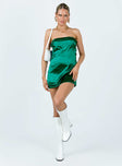 product Princess Polly Sweetheart Neckline  Shaya Strapless Mini Dress Green