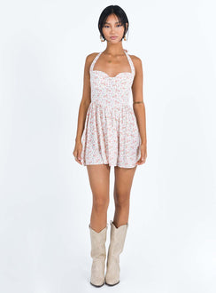 product Princess Polly Sweetheart Neckline  Lyle Mini Dress Pink Floral