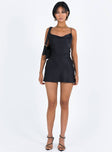 product Princess Polly Asymmetric Neckline  Celena Mini Dress Black