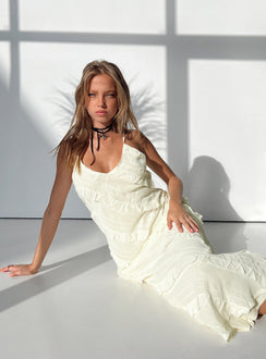 product Princess Polly Crew Neck Crew Neck  Lars Maxi Dress Yellow