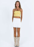 product Princess Polly Sleeveless Square Neck  Dayrella Tube Top Yellow