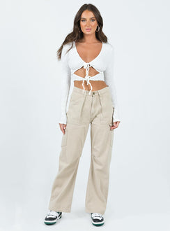 product Princess Polly Full Sleeves Sweetheart  Camala Top White