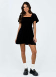 product Princess Polly Square Neck  Imagine Mini Dress Black