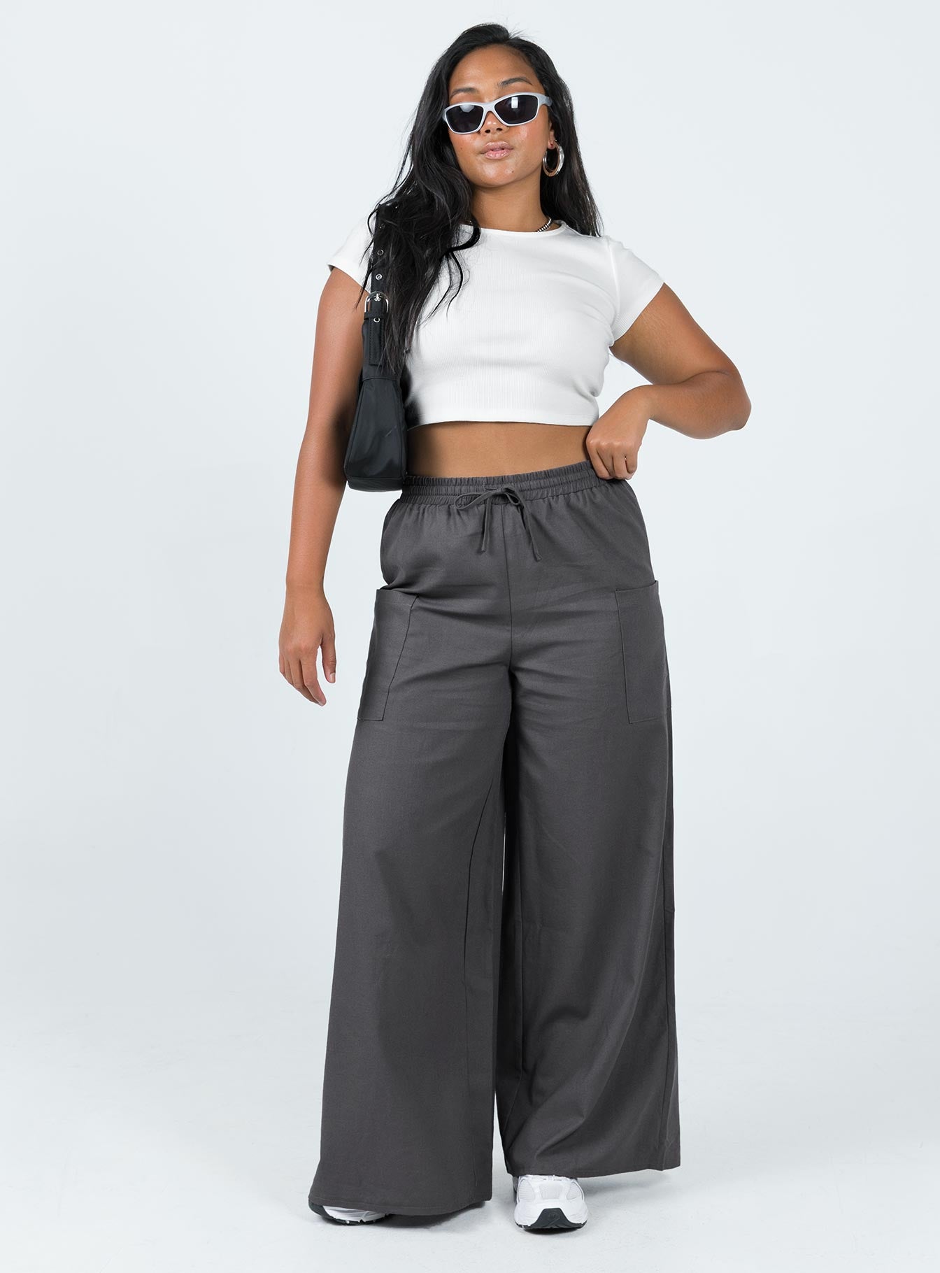 product Princess Polly High Waisted Pants  Brunie Pants Slate