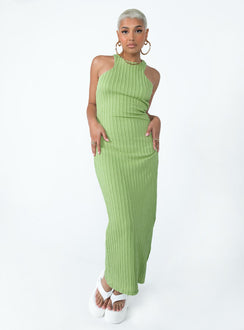 product Princess Polly Asymmetric Neckline  Kamala Maxi Dress Green