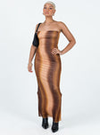 product Princess Polly Asymmetric Neckline  Luela Maxi Dress Brown