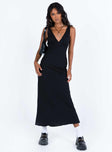 product Princess Polly V-Neck  Nellie Maxi Dress Black Linen