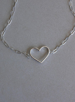 Burley Heart Choker Silver Eco
