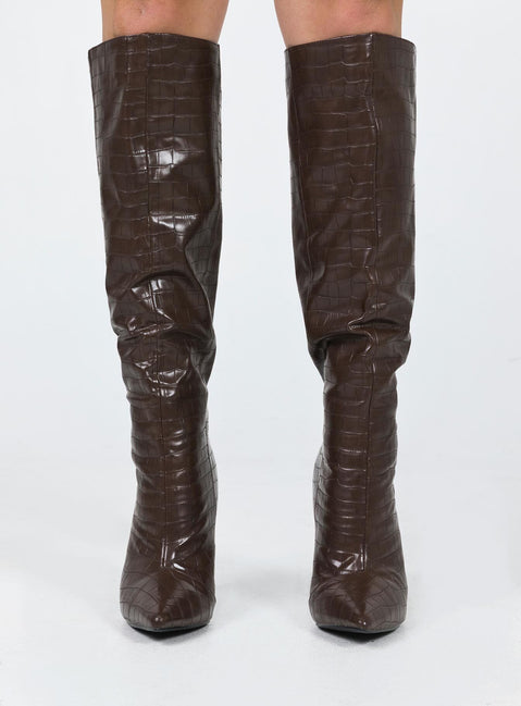 Leighton Boots Brown Princess Polly