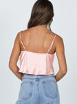 back view of model wearing Princess Polly Amalia Top Pink 